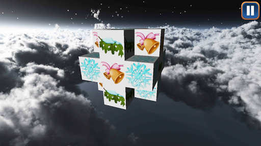 3D Christmas Cube Mahjong