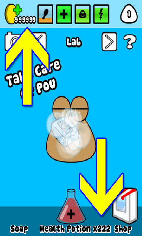 Pou ilimitado dinheiro - screenshot