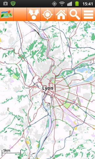 Lyon Offline mappa Map
