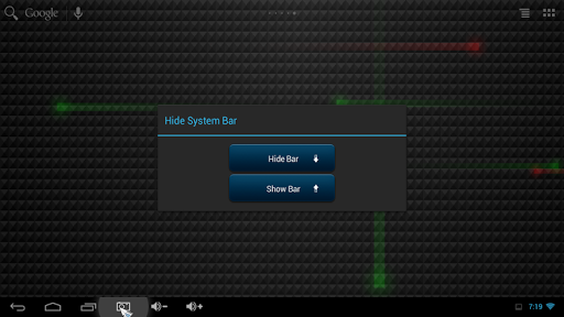Hide System Bar ROOT
