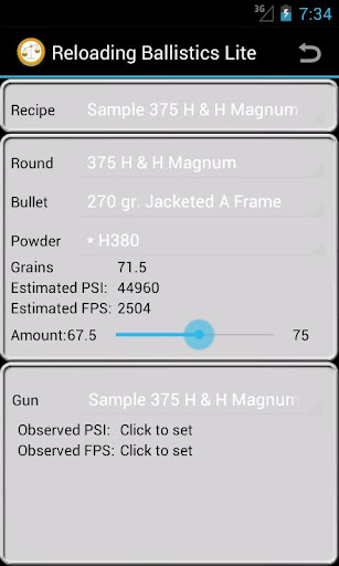 375 H H Magnum Ballistics Data