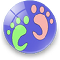 五十步 (高德地图GPS版) LBS签到,社区交友和微博 logo