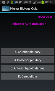 Higher Biology Quiz App for Android icon