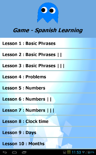 Game - Spanish Learning