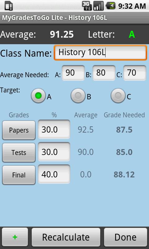 Paper grade calculator