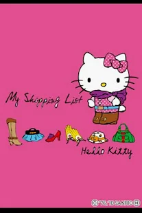 HELLO KITTY Shopping list