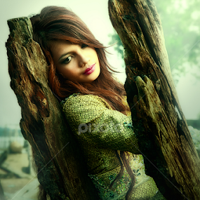 alone by Redz Stone - People Portraits of Women