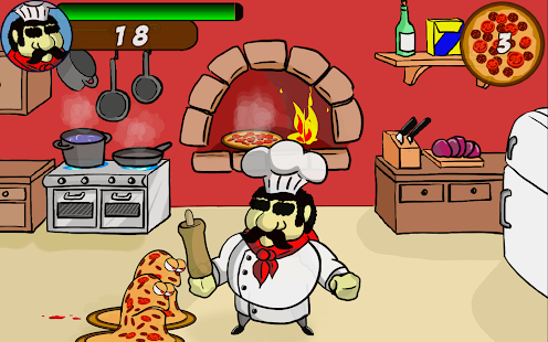 Cook VS Angry Pizzas Free Screenshots 0