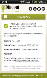 DineOutBahrain -Restaurant App Screenshots 5