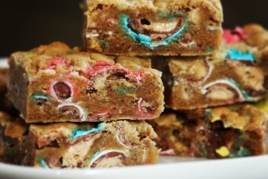 Blonde Brownies with Rocky Road Topping