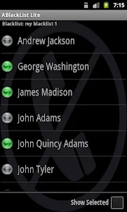 Android Blacklist (ABlacklist) - screenshot thumbnail
