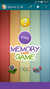 Sports 2 Memory Game Pairs