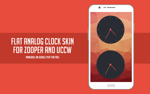 【免費個人化App】Flat analog clock for UCCW-APP點子