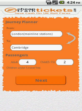 CheapTrainTickets Design