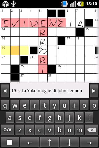 Crucidroid italian crosswords Screen 2