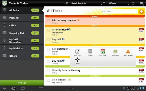 Tasks N ToDos Pro - To Do List - screenshot thumbnail