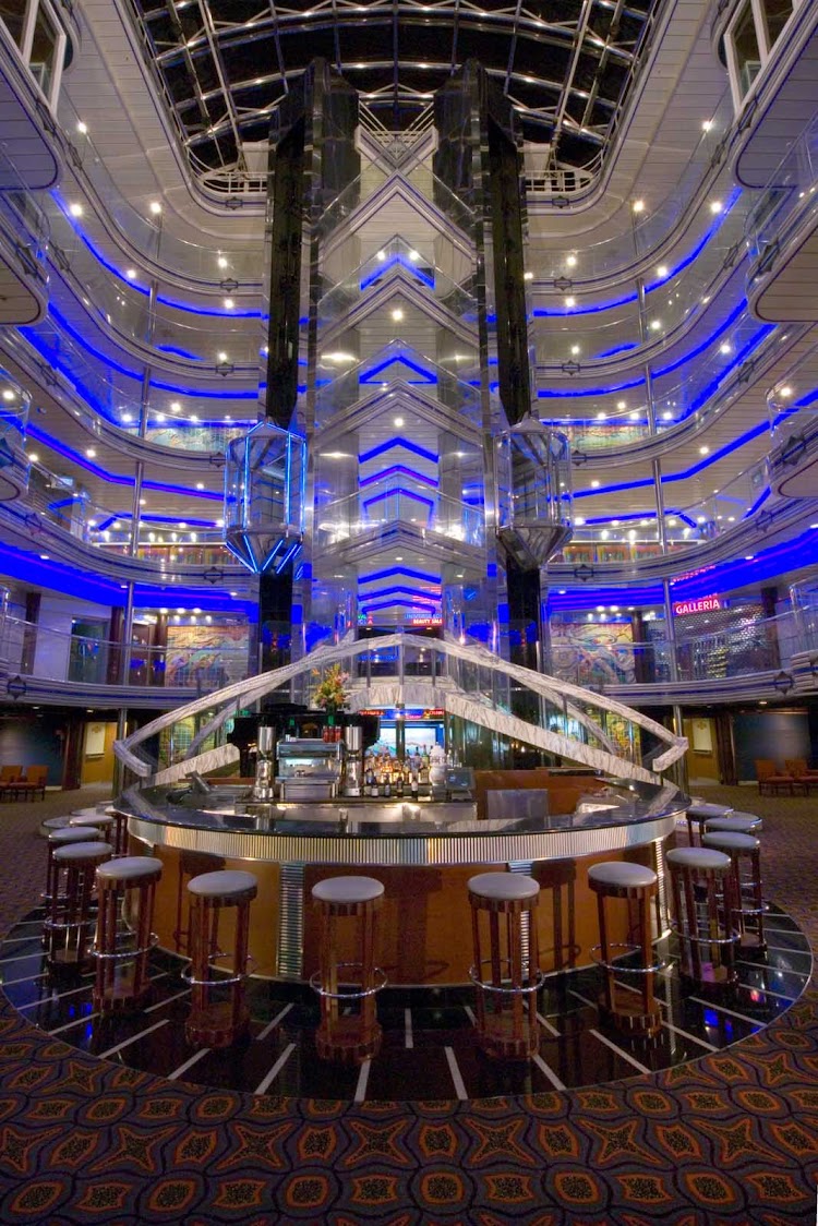 A look at the atrium aboard Carnival Fantasy. 