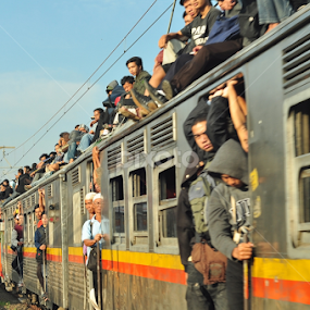 Kereta Api Jabotabek by Ahmad Yahya - Transportation Trains