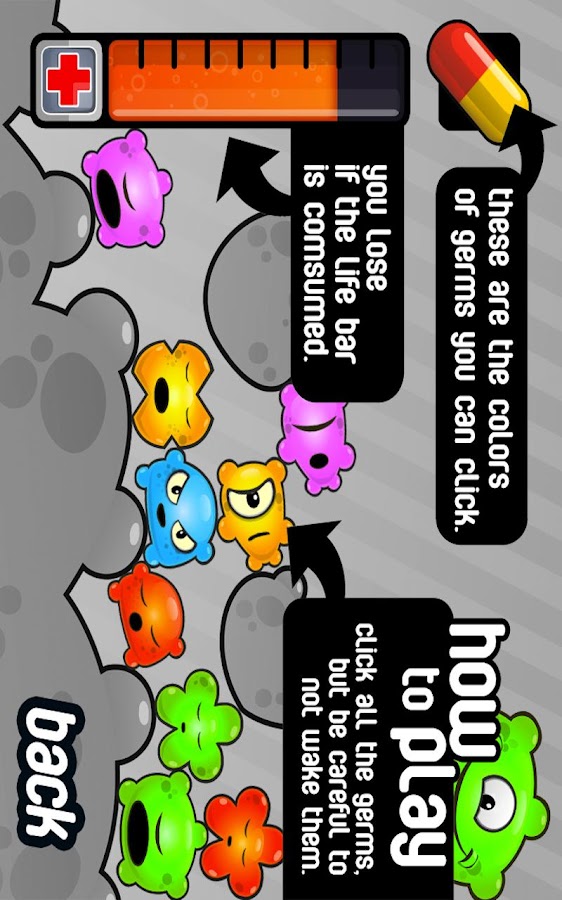   Sleepy Germs – Capture d'écran 