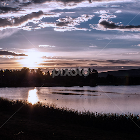 Sunset by the Water by Leona St.Louis - Landscapes Sunsets & Sunrises