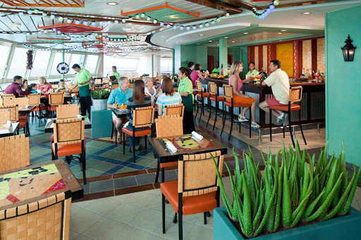Rita's Cantina, on Radiance of the Seas, serves up tasty Mexican dishes and a wide selection of margaritas.