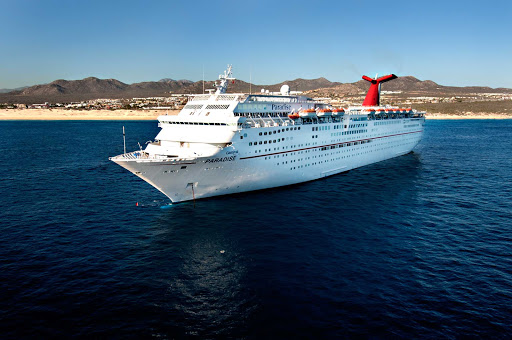 Carnival Paradise in Cabo San Lucas. The ship now sails to the Caribbean. 