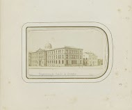 Fotoreproductie van een prent van de Polytechnische School in Stuttgart