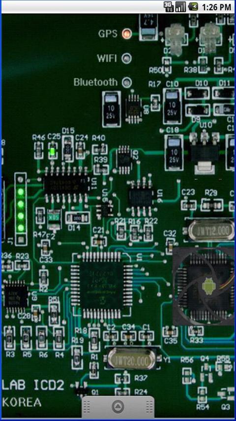 Android application Circuit Board Live wallpaper screenshort