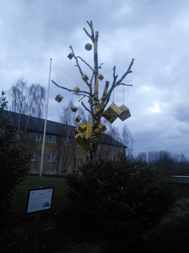Tree with Yellow Cubes