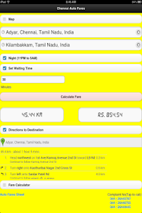 Chennai Auto Fares Screenshots 2