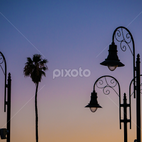 sunset by Daniel Douriet - City,  Street & Park Vistas