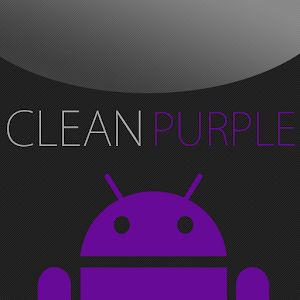 GO SMS Clean Purple Theme