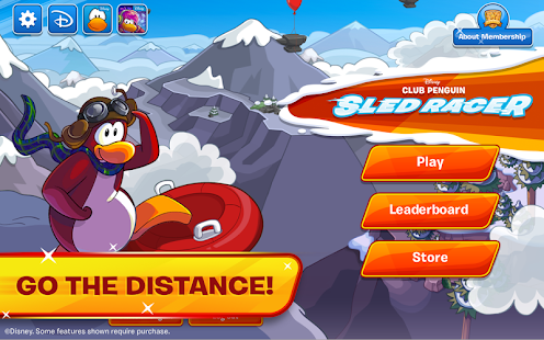 Club Penguin Sled Racer - screenshot thumbnail