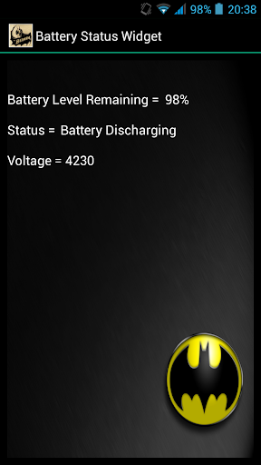 Batman Battery Widget