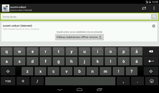 Finnish-Hungarian Dictionary Screenshots 11