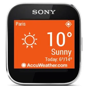 AccuWeather - Sony SmartWatch - screenshot thumbnail