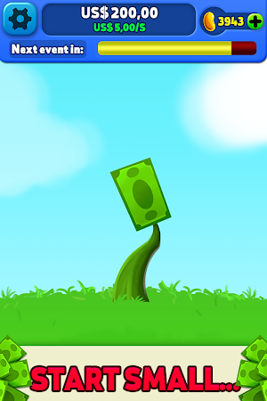 Screenshot 1 for Money Tree Free Clicker Game 1.3 APK + MOD