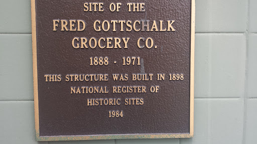 Fred Gottschalk Grocery Co. Plaque