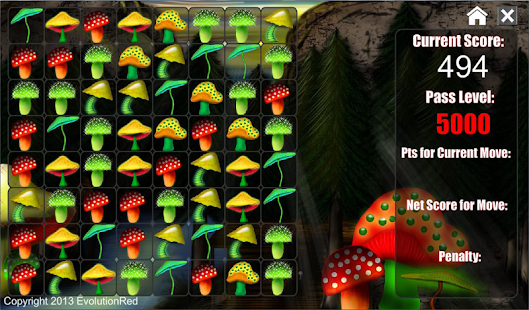 Magic Mushrooms Match Three Screenshots 1