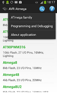 AVR Atmega Database - screenshot thumbnail