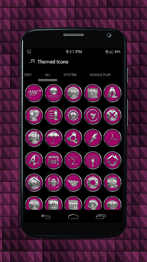 【免費個人化App】Pink Chrometalix-Icon Pack-APP點子