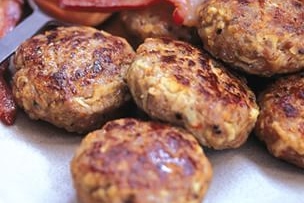 Apple and Sausage Patties