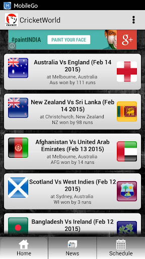 【免費運動App】Cricket World 2015 - LiveScore-APP點子