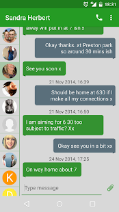 Lastest EvolveSMS Folded Green APK