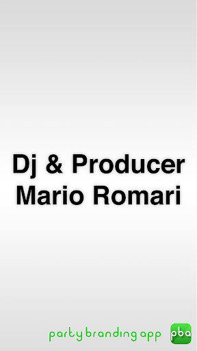 Dj Producer Mario Romari