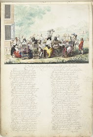 Vrolijk gezelschap in de buitenlucht