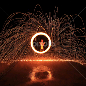 by Eddy  Garcia - Abstract Fire & Fireworks