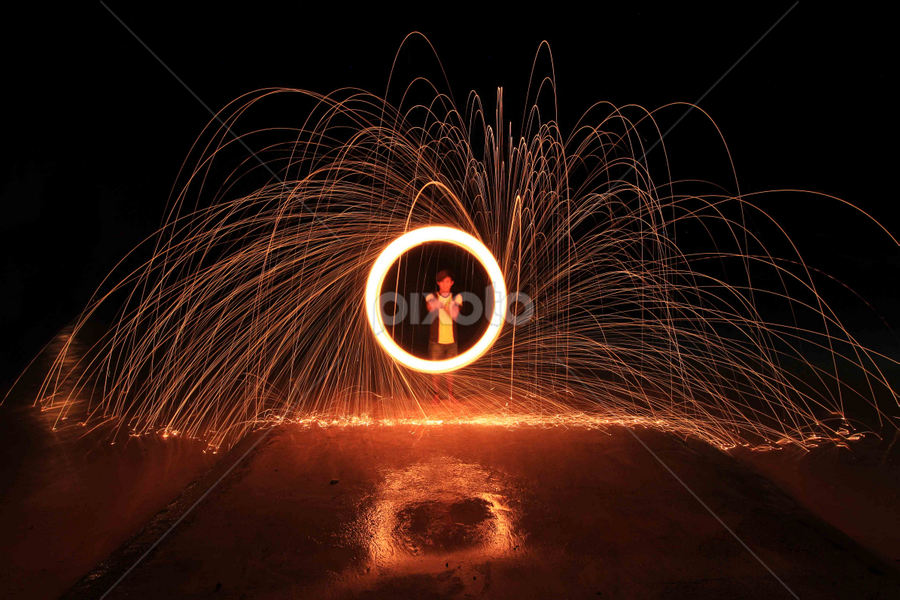 by Eddy  Garcia - Abstract Fire & Fireworks