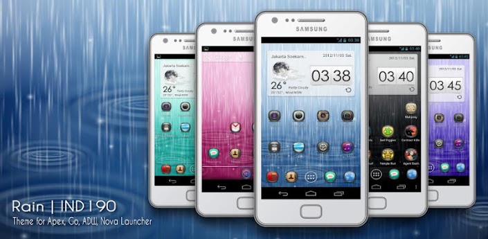 Theme Multi Launcher For Android RAIN by IND190 Theme Multi Launcher For Android RAIN by IND190
