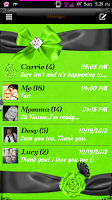 Anteprima screenshot di Simply Lime GO SMS PRO Theme APK #1